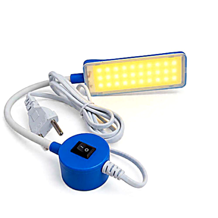 LUMINÁRIA SUPERLED AZUL RETANGULAR  BIVOLT MEGATEX - MEG-30A